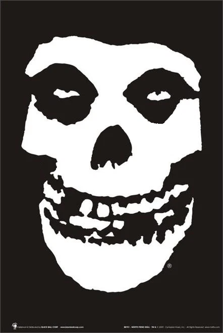 SCORPIO POSTERS Misfits Skull Poster 24in x 36in