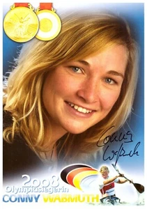 Conny Waßmuth Kanurennsport (1.OS 2008) Autogrammkarte (10.24) - Bild 1 von 1