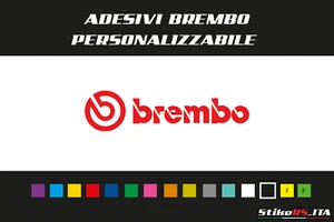 Adesivi Personalizzabili in Vinile: Brembo Dimesioni e Colori a Scelta 4 pz - Foto 1 di 1