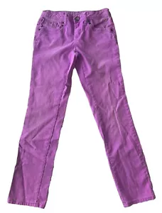 Girls Justice Bright Purple Skinny Jeans Size 12R Shine Bright - Picture 1 of 7