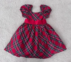 Janie And Jack Plaid Tartan Dress Sz 4 - New With Tags - Picture 1 of 8
