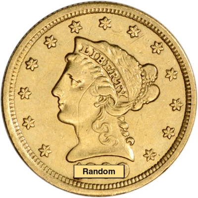 US Gold $2.50 Liberty Head Quarter Eagle - Jewelry Grade - Random Date - Image 1 of 2
