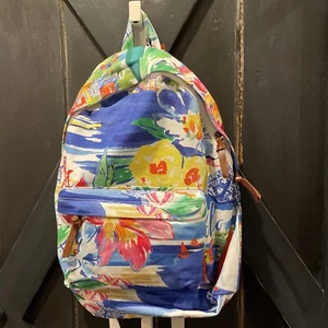 Polo Ralph Lauren Men’s Floral Riviera Graphic Canvas Backpack NWT - Picture 1 of 11