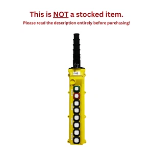 COLGANTE DUCT-O-WIRE SERIE L 8 BOTONES DOS VELOCIDADES CON MOMENTÁNEO - L8-D-2A - Imagen 1 de 4