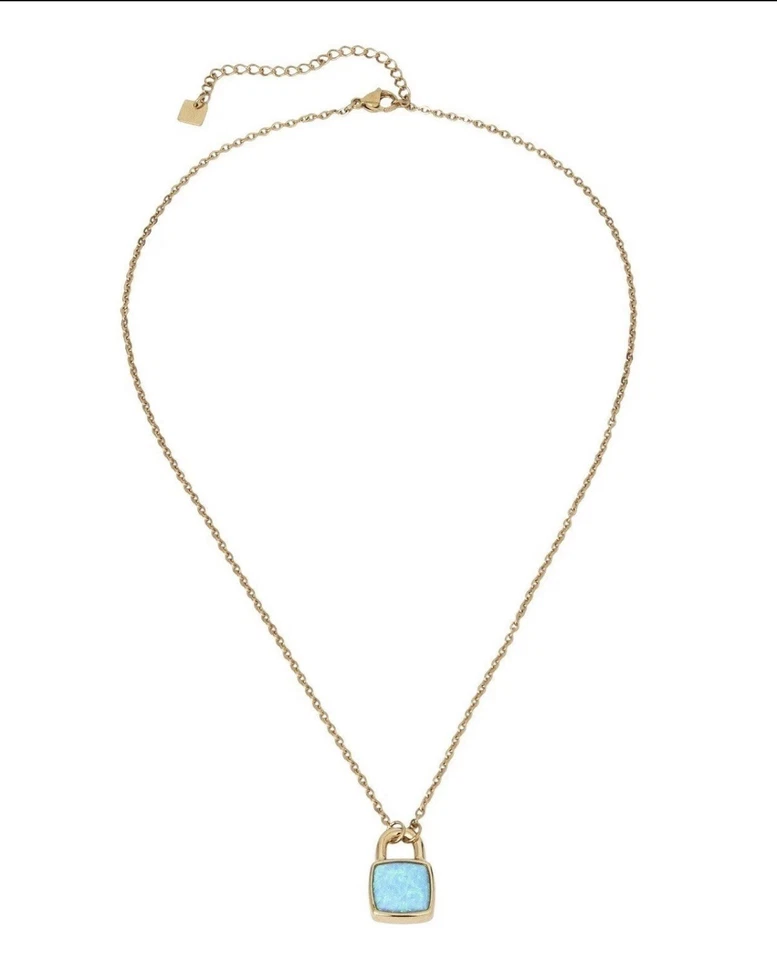 Taylor Swift The Life Of A Showgirl Lock Necklace Holiday Opalite PRESALE ✅🆕 - Image 1 of 1