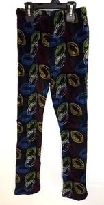 Seven Apparel Boy's Black with Football Print Plush Lounge Pants - Size: 5/6 - Picture 1 of 1