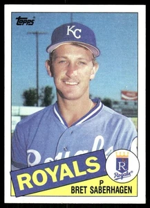 1985 Topps #23 Bret Saberhagen Kansas City Royals baseball card - Picture 1 of 2
