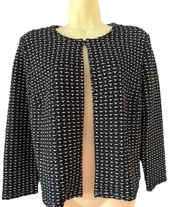 Women’s Philosophy Cardigan Black And White Knit Jacket Womens Size Medium - Picture 1 of 9