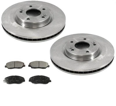 (2) FRONT Brake Rotors & Ceramic Brake Pads for Hyundai Santa Fe 07-09 - Изображение 1 из 4