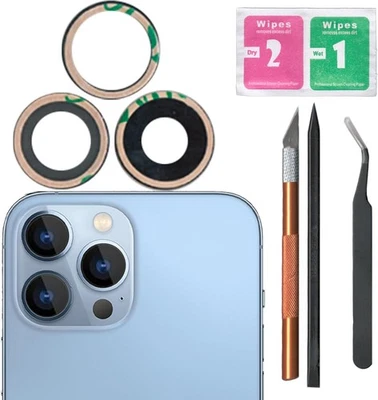 CAOXIONG 13 Pro Max Sapphire Rear Back Camera Glass Lens Replacement for iPhone 13 Pro, i