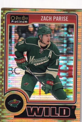 2014-15 O-Pee-Chee Platinum Seismic Gold #16 Zach Parise 12/50 - Image 1 of 2