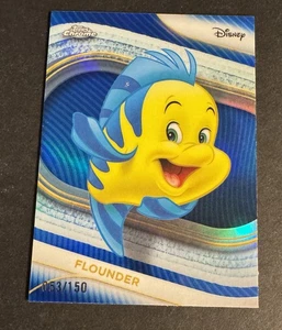 2025 Topps Chrome Disney Flounder Blue Refractor 053/150 #60 - Picture 1 of 4