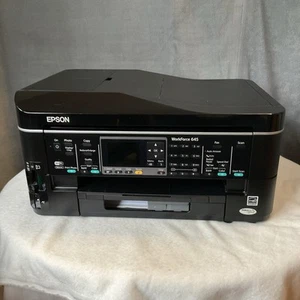 Impresora de inyección de tinta todo en uno Epson WorkForce 645. Funciona, necesita tinta! - Imagen 1 de 23