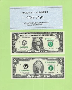 MATCHING '0439 3191' .. UNCIRC .. 2001* $1 STAR C-* & 2003A $2 E-A - Picture 1 of 1