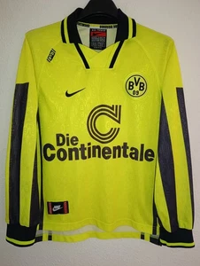 BORUSSIA DORTMUND 1996-1997 Die Continentale camiseta shirt trikot maillot XS - Foto 1 di 8