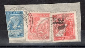 CHILE small town cancel ESTACION NINQUIHUE on piece - Picture 1 of 1
