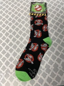 CALCETINES CLÁSICOS CON LOGOTIPO DE TRIPULACIÓN Culturefly exclusivos de Ghostbusters talla única se adaptan a la mayoría - Imagen 1 de 3