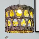 Rattan Lampshade Pendant Light Cage Chandelier Shade Woven Pendant Lampshade for