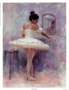 Reflection by Richard Judson Zolan Art Print Ballet Girl Dance Poster 13x17
