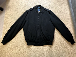 U.S. Navy Men's Eisenhower "Ike" Jacket Size 44 with Liner, with Epaulets, Black - Picture 1 of 5