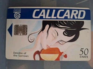 RARE IRISH CALLCARD/PHONECARD 'Deirdre of the Sorrows' 1994 - Picture 1 of 2