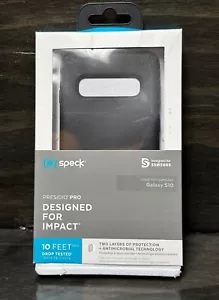 Custodia sottile Open Box Speck Presidio Pro per Samsung Galaxy S10 (6,1") - Nero - Foto 1 di 5
