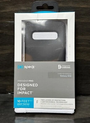 Capa fina Speck Presidio Pro caixa aberta para Samsung Galaxy S10 (6.1") - Preta - Imagem 1 de 4