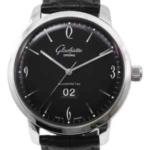 GLASHUTTE  -  Senator Sixties PanoRamaDate in Steel - Picture 1 of 7