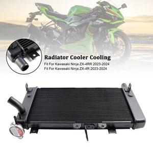 39060-0758 Radiator Cooling Engine Cooler For Kawasaki ZX-4R ZX-4RR 23-24 Black - Picture 1 of 12