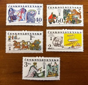 Czechoslovakia 1977 Book Illustrations set of 5, 2130-2134 Mi 2391-2395 MNH OG - Picture 1 of 1