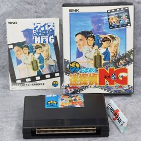 QUIZ MEITANTEI NEO and GEO Daisousasen Part 2 NEO GEO AES FREE SHIPPING 0833