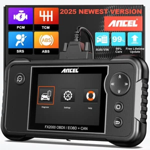 2025 ANCEL FX2000 OBD2 Scanner Auto Diagnostic Tool Engine Code Reader ABS SRS - Picture 1 of 9