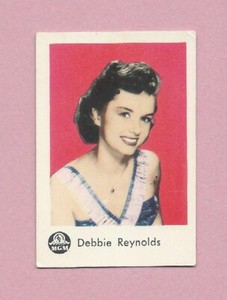 1957 Dutch Gum Card Symbolbilder Debbie Reynolds