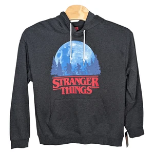 Felpa con cappuccio Stranger Things XL Netflix ufficiale Moon Bike Ride NUOVA - Foto 1 di 9