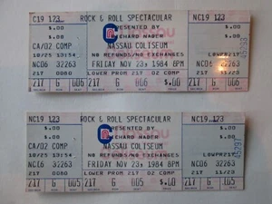 Zwei unbenutzte Tickets Richard Nader R&R Spektakuläres Nassau Kolosseun 23.1184 - Bild 1 von 2
