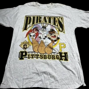 90s Looney Tunes Pittsburgh Pirates Graphic T shirt Unisex tee vtg HN1901 - Picture 1 of 2