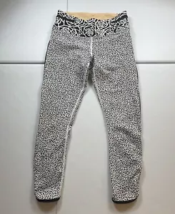 Lululemon echte schnelle enge Leggings Damen 6 Posey schwarz weiß aktiv Training - Bild 1 von 10