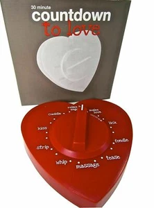 Liebe Timer Geschenk 30 Min Countdown Geschenk Spaß Herz Deko Knopf SEX Alarm - Bild 1 von 1