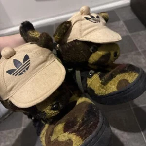 Adidas Jeremy Scott Panda Bear Camo sneakers U42612 US 6 Beige cap #3 - Picture 1 of 4