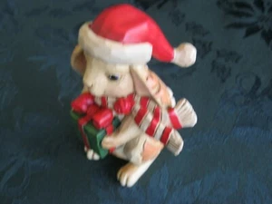 Jim Shore Mini Christmas Bunny 6009012 - Picture 1 of 8