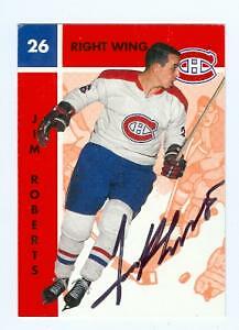 Jim Roberts autographed hockey card (Montreal Canadiens) 1996 Parkhurst 1966 #72