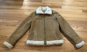 Protocol Pan United Shearling Style Flight Bomber Jacket Size Medium 88076 - Picture 1 of 16