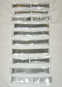 Vintage Bulova Stainless Steel Watch Band - You Choose - Different Styles - NEW - Picture 1 of 11