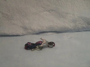 Hot Wheels Blast Lane #169 2001 motocicleta Chopper azul - Imagen 1 de 2