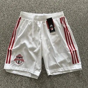 Adidas Toronto FC Away Soccer Shorts MLS Mens Size S M L White Red CE7860 - Picture 1 of 6