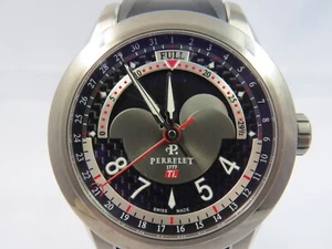 Perrelet Carbon Titanium MOONPHASE Calendar. Rf A5000/ A0185. BOX - Picture 1 of 20