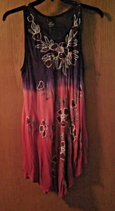 Ace Fashion Women's Purple Dreamsicle Floral Sequins Dress- Free Size - Picture 1 of 3