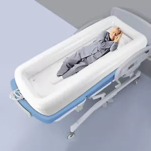 NEW Medical Inflatable Bathtub Electric Air Pump PVC Bathtub Bedside Shower Bath - Picture 1 of 21
