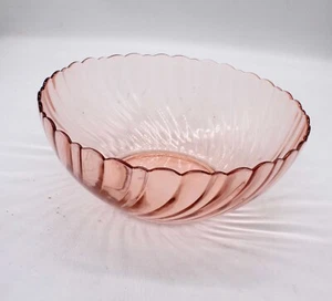 Arcoroc Frankreich Rosaline Rosa Wirbel Optik 9-1/4" Salat Servier Schüssel - Bild 1 von 5