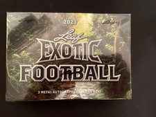 2023 Leaf Exotic Football BOX HOBBY FACTORY SEALED 3 Autos 